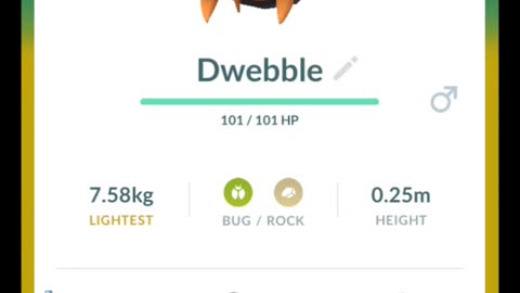 Pokémon GO-Purifying Shadow Dwebble