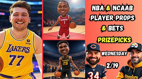 BEST NBA Player Props TODAY | NCAAB BETS | PRIZEPICKS | WEDNESDAY 2/19