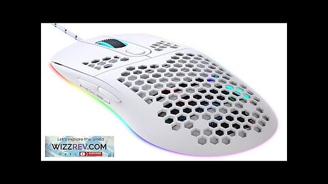 HXSJ X600 Hollow Wired Gaming Mouse RGB 8000DPI Ajustable Mice with 6 Review