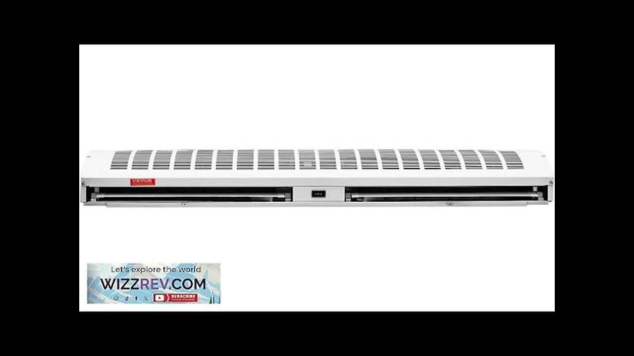 VEVOR 42" Commercial Indoor Air Curtain Super Power 2 Speeds 1350CFM Wall Review