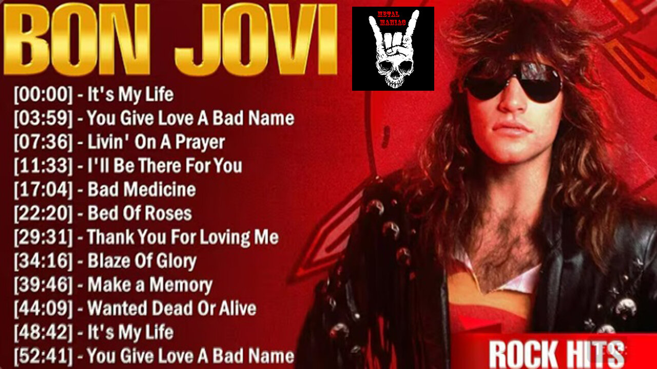 Bon Jovi Best Rock Songs Playlist Ever - Greatest Hits Of Full Album