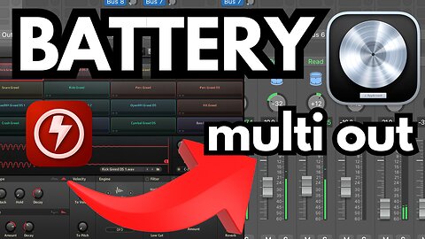 Mix Battery 4 Drums as Separate Tracks | Setup NI Battery Multiple Outputs in Logic Pro 11 Revealed