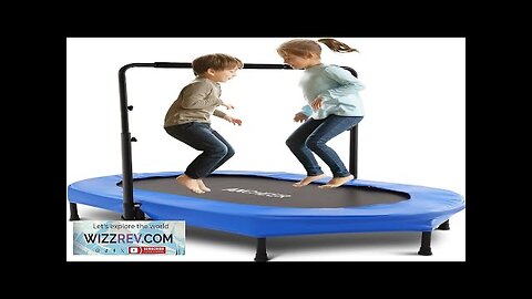 Kids Indoor Trampoline ANCHEER 56" Foldable Mini Trampoline with 5 Level Adjustable Review