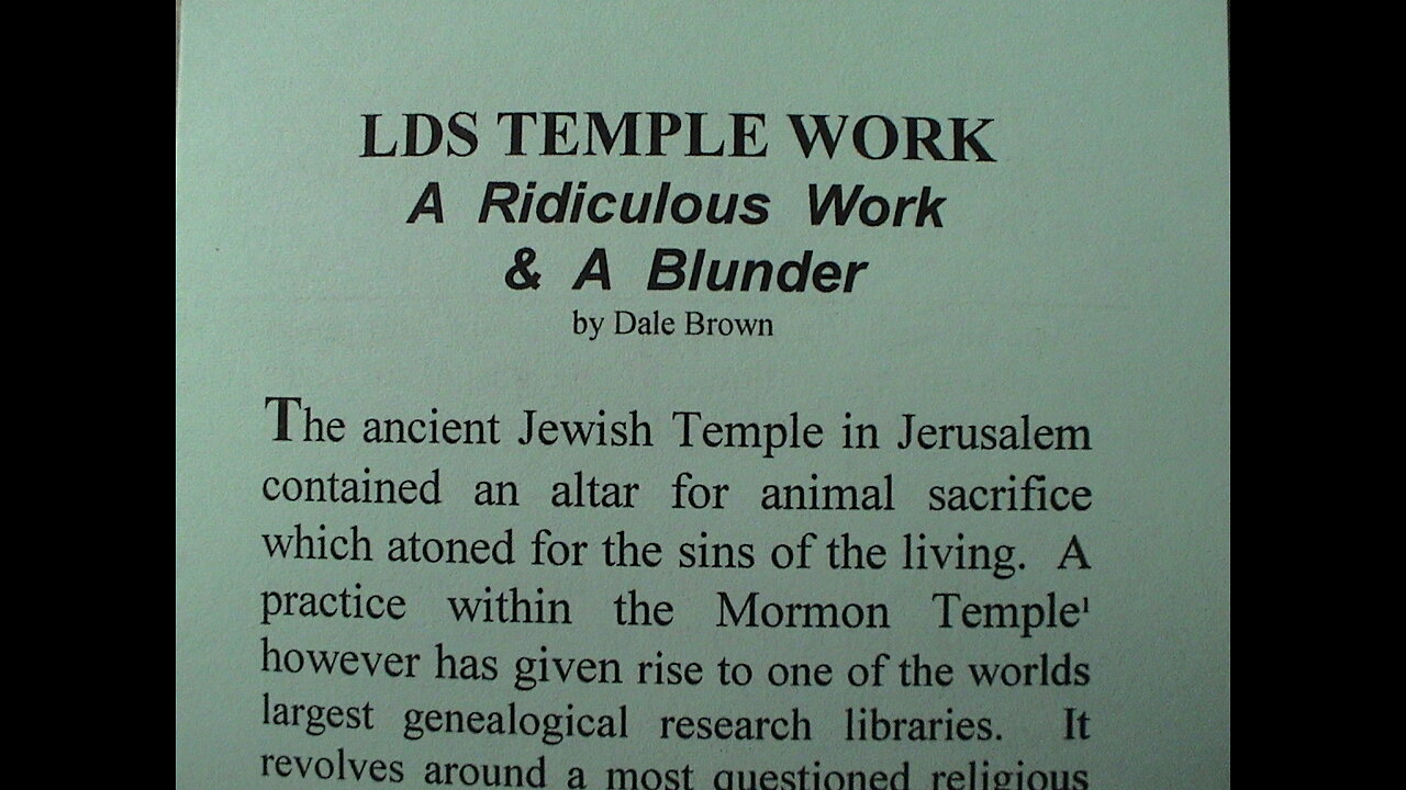 Exodus after 50 years of Mormonism