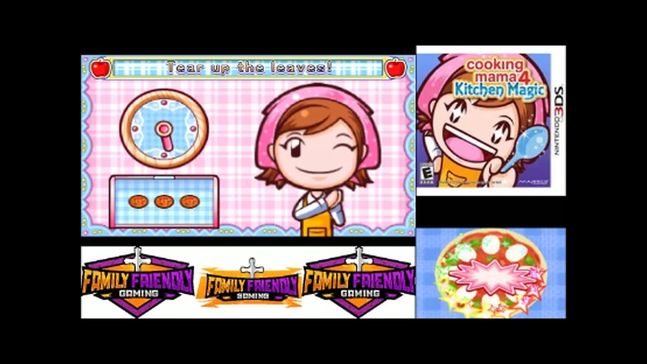 Cooking Mama 4 Kitchen Magic 3DS Pizza