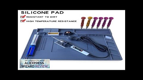 Silicone Soldering Pad Desk Platform Mat for Welding Station Iron Phone PC Review