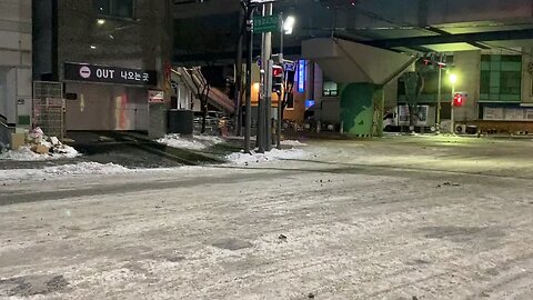 Car drafting on snow