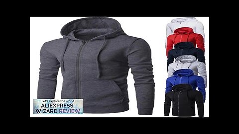 Autumn Men Sweatshirts Long Sleeve Jacket Hoodie Zipper Closure Jacket Male Hoodies Review