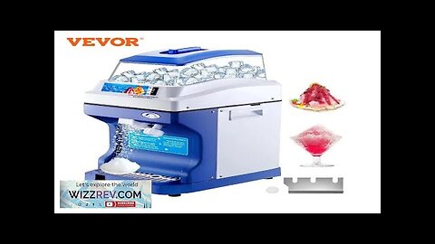 VEVOR 120/200 KG/H Electric Ice Shaver Branch Crusher Chopper Smoothie Blender Granizing Review