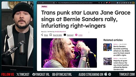 'Bernie Sanders SLAMMED After Trans Singer Sings About Gods D*ck In Vulgar Performance At Rally'