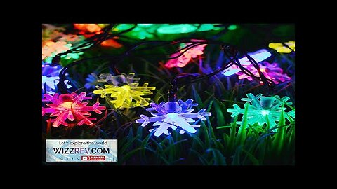 6.5m 30 LED Solar Powered Snowflake String Light Christmas Tree Outdoor Decor Review