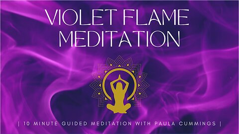 Violet Flame Meditation | Powerful Spiritual Clearing Visualisation | 10min Guided Meditation