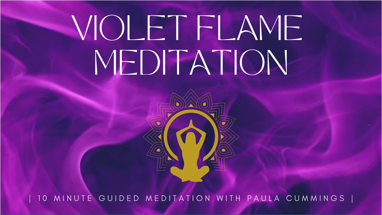 Violet Flame Meditation | Powerful Spiritual Clearing Visualisation | 10min Guided Meditation