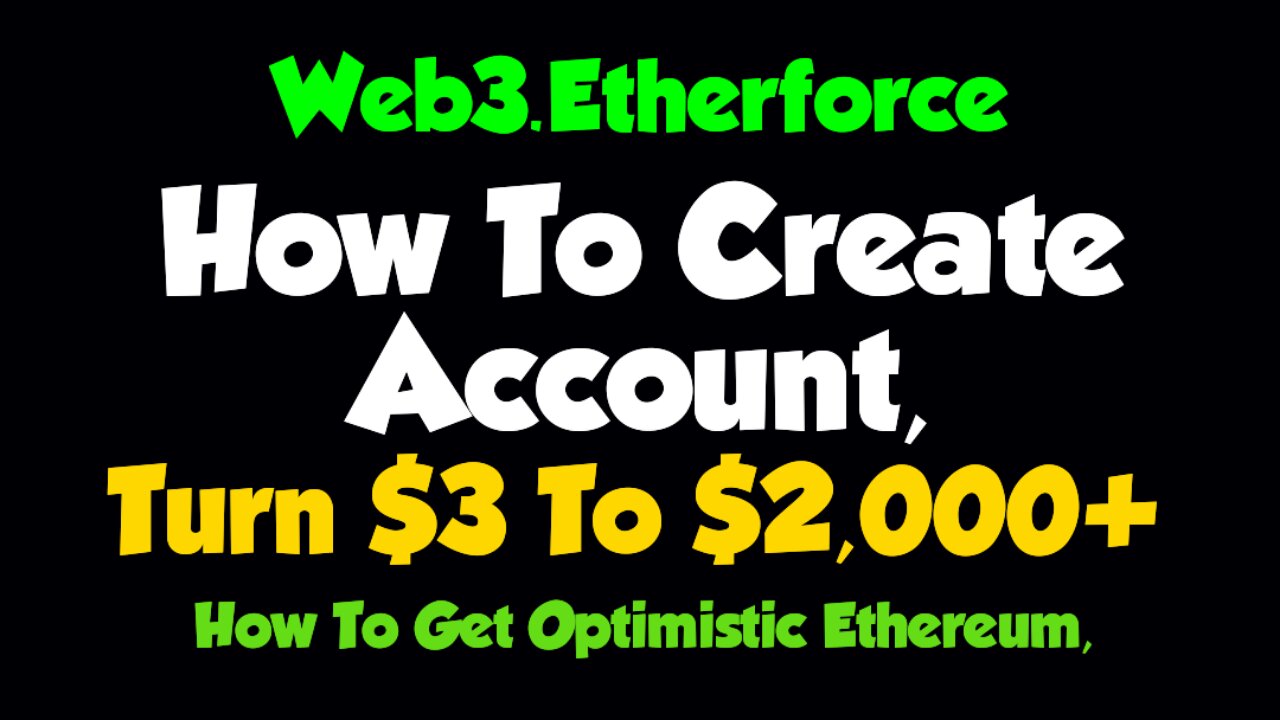 How To Create Etherforce Account || How To Get Optimistic Ethereum || Fastest Legit Income