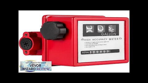 VEVOR Mechanical Fuel Meter 20 GPM Fuel Flow Meter 3-Digital Batch Display Review