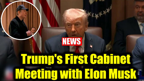 Trump's First Cabinet Meeting 🔥 President Trump Hosts Meeting Along with Elon Musk