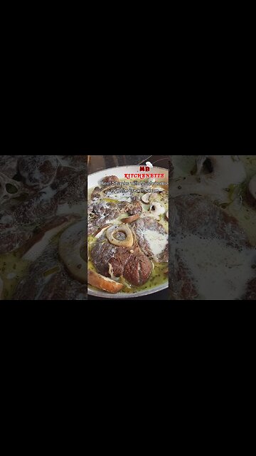 How to Make Tender Beef Shanks in White Cream Mushroom Sauce! Ultimate Comfort Food