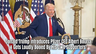 Donald Trump Introduces Pfizer CEO Albert Bourla & Gets Loudly Booed By His Own Supporters!