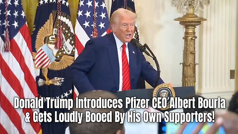 Donald Trump Introduces Pfizer CEO Albert Bourla & Gets Loudly Booed By His Own Supporters!