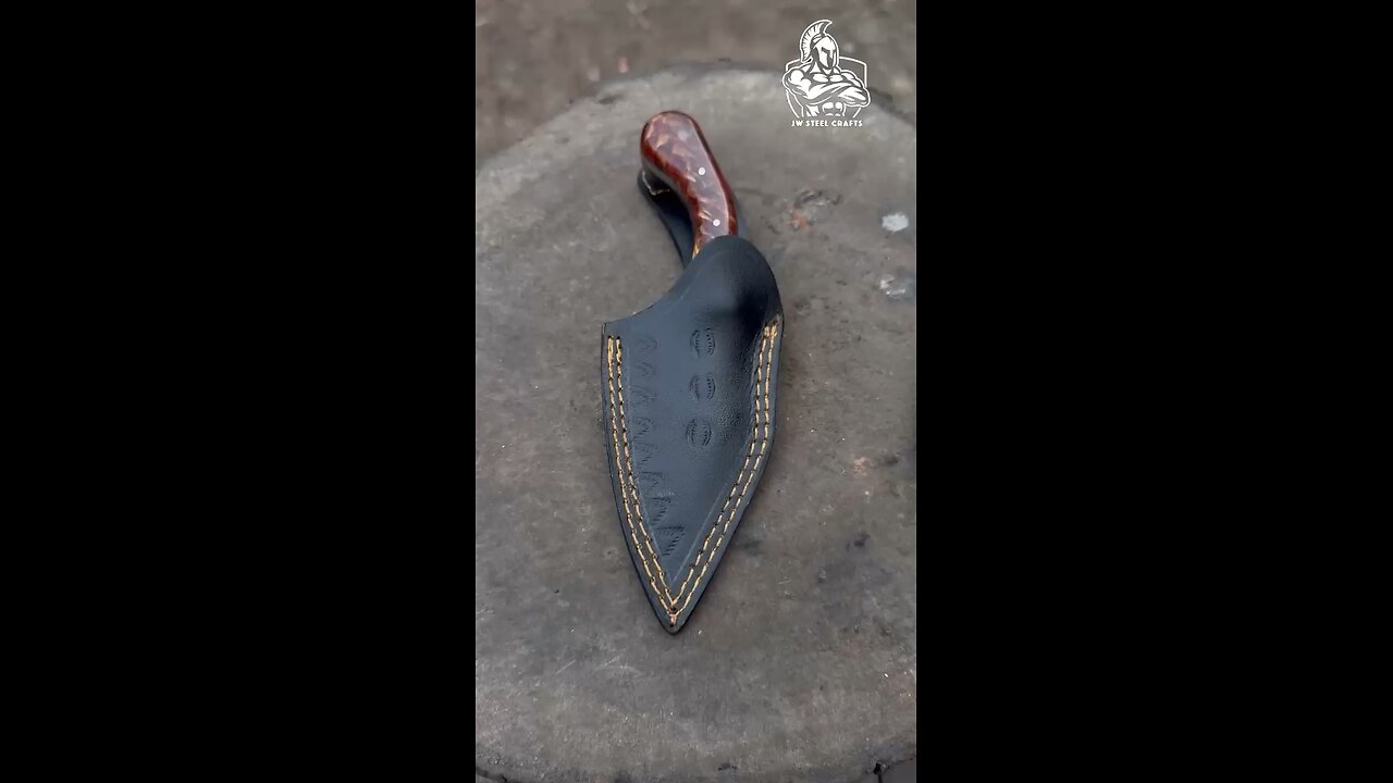 “Handmade High Polish Full Tang EDC Knife | Masterpiece in Craftsmanship”