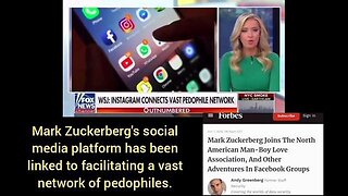 Mark Zuckerberg's social media platform has been linked to facilitating a vast network of pedophiles