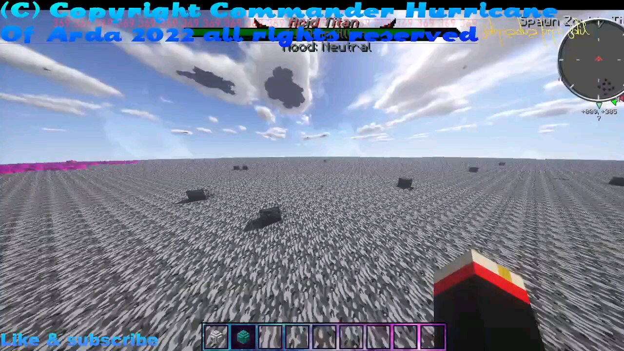 Minecraft mob battle acid titan vs zombie titan