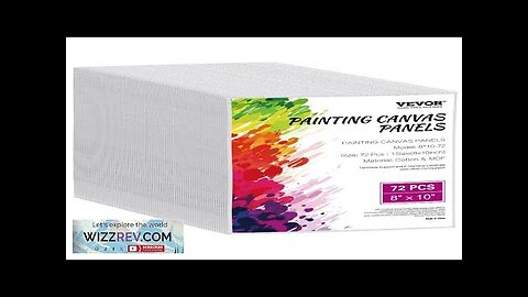 Canvas Boards for Painting 72 Pack 8 x 10 Inch Blank Canvases Review