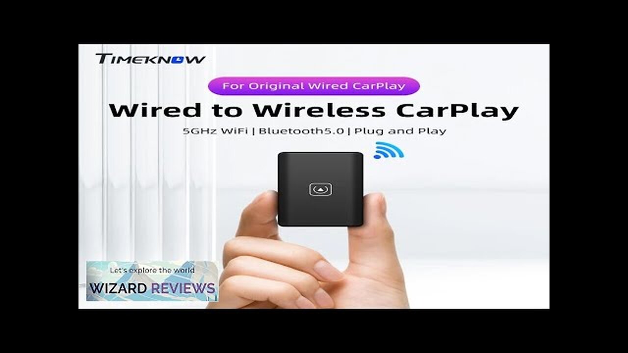 TIMEKNOW Wireless CarPlay Adapter for Apple iPhone Wired to Wireless Carplay Dongle Review