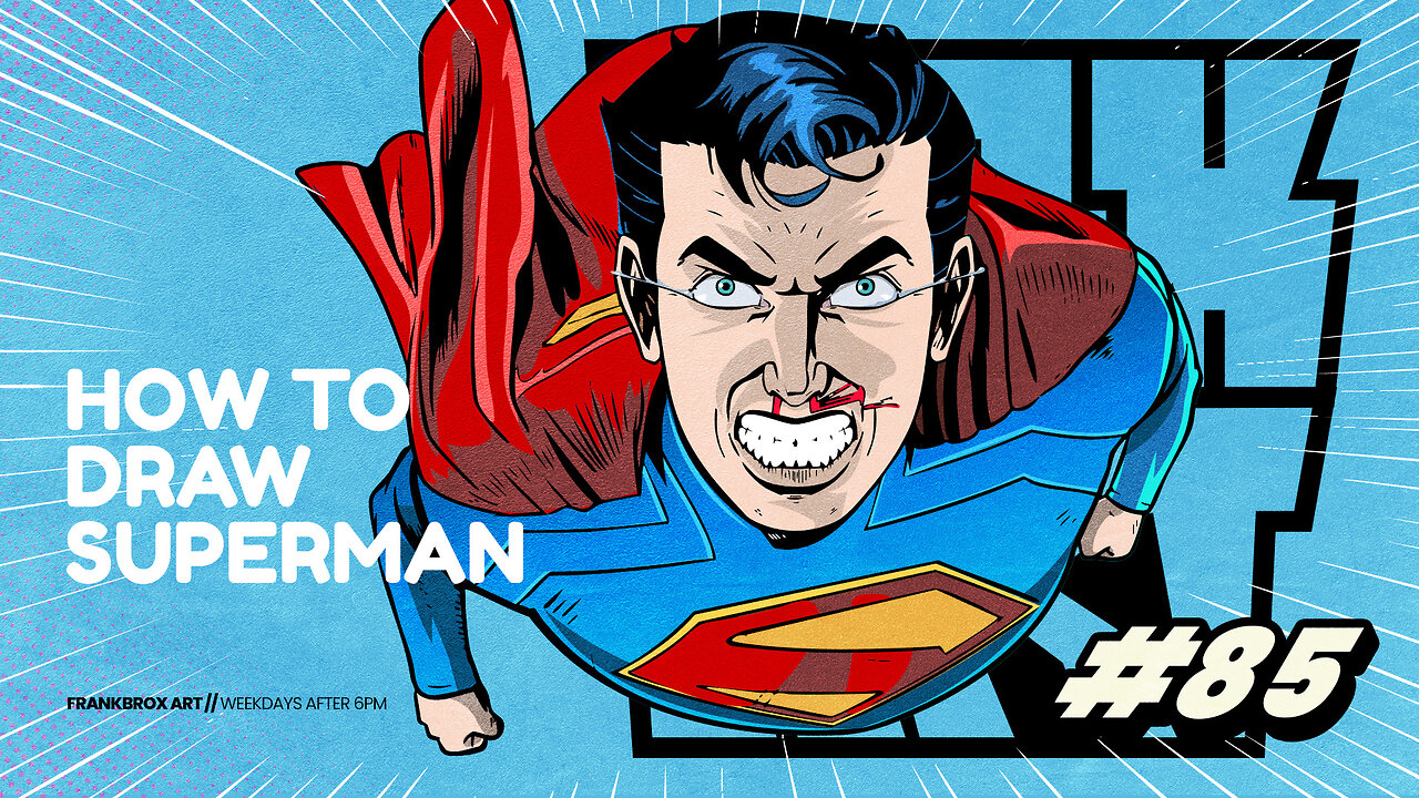 Superman's Epic First Flight: Watch Me Draw It in a Flash!