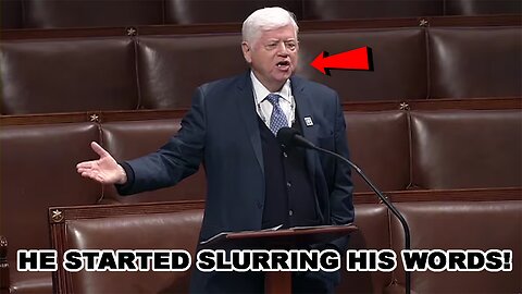 76 year old Democrat almost STROKES OUT on the House floor!