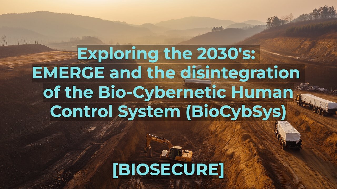 [biosecure] - You & We exploring the 2030's: #EMERGE and the disintegration of the BioCybSys