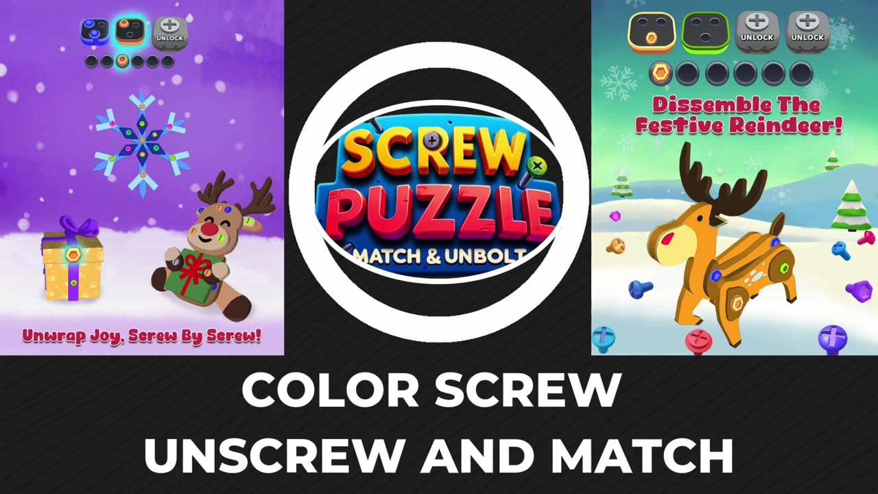 Color Screw Unscrew and Match