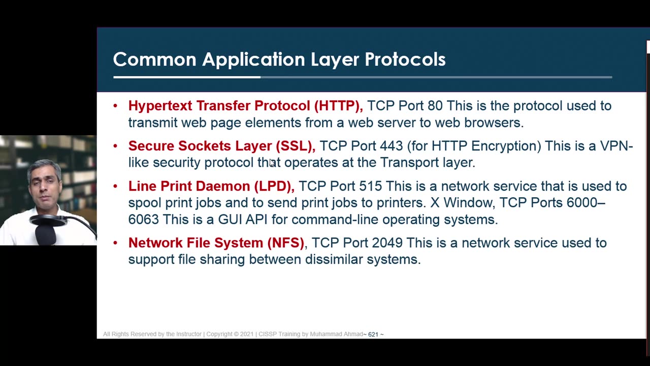 114 - Domain 4 - 41 Common Application Layer Protocols