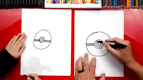 How To Draw A Poké Ball From Pokémon