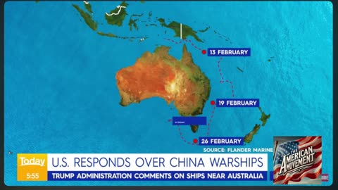 China warships around Australia threaten American submarine