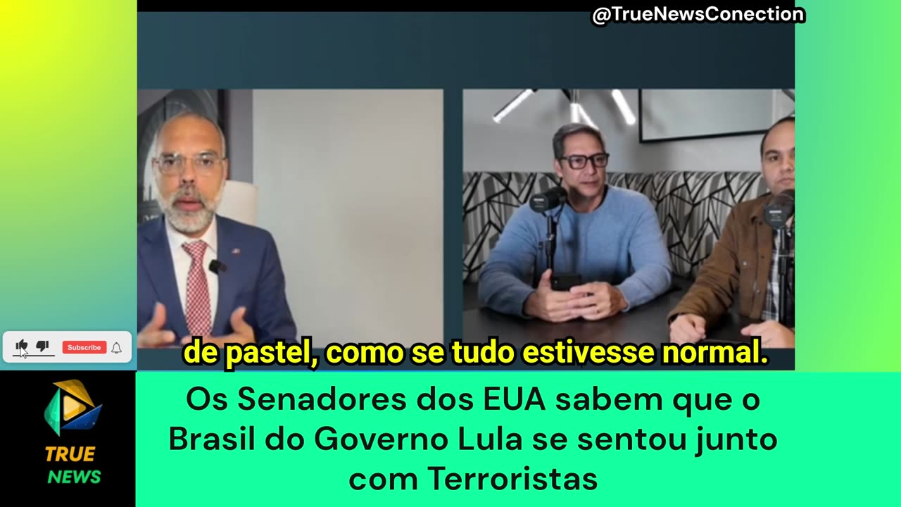 Os Senadores dos EUA sabem que o Brasil do Governo Lula se sentou junto com Terroristas