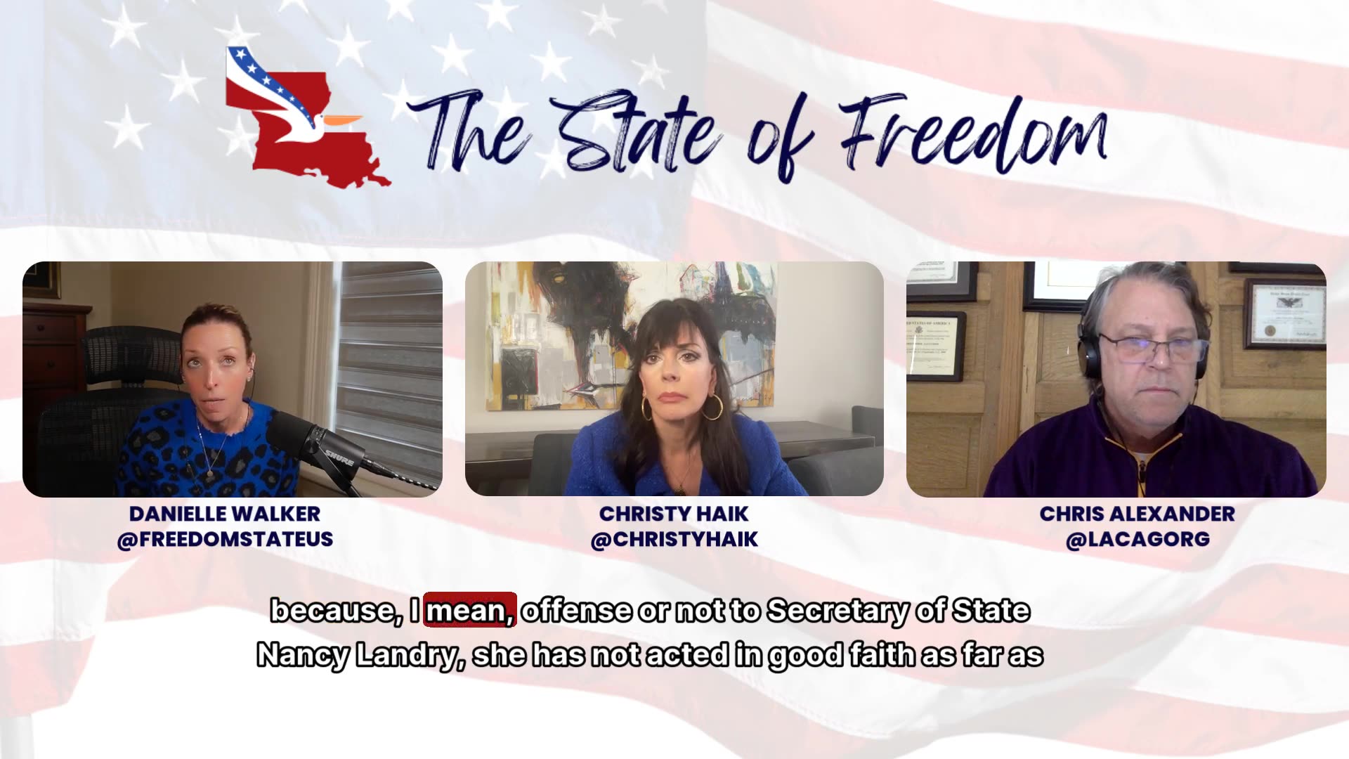 #261 Its Time for Fair Elections in Louisiana w/ Christy Haik