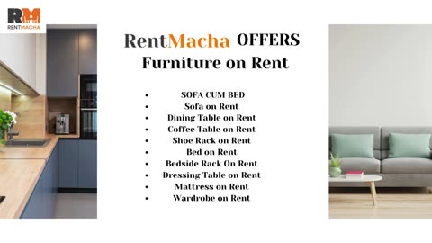 RentMacha India’s Best Furniture & Appliances Rental Company!