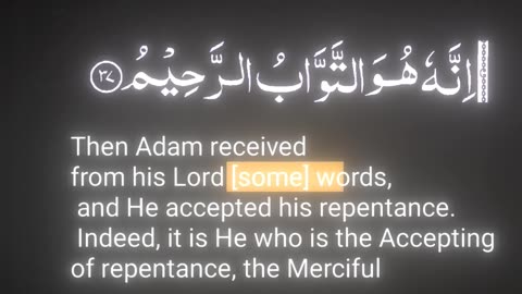 Allah(swt) forgives Adam(pbuh)