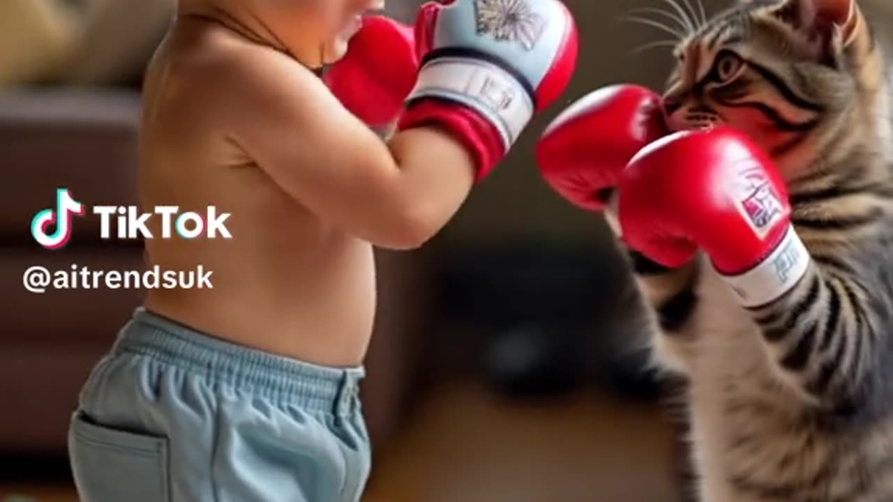 Fight for cat