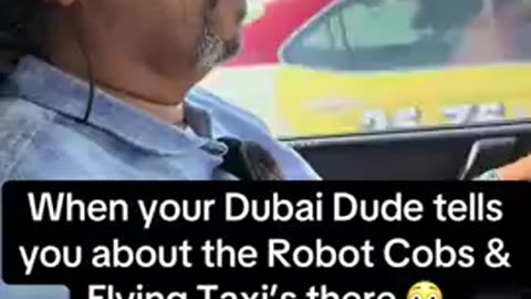 Dubai - robot cops driving tesla and flying ubers coming soon.mp4