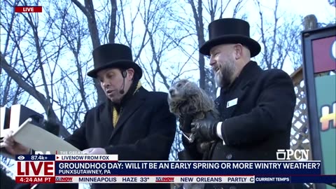 Punxsutawney Phil predicts six more weeks of winter