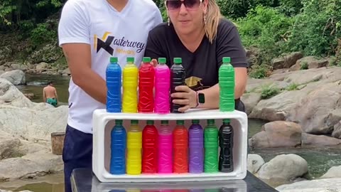 Bottle Matching challenge #trending #challenge #win #funny #bottle #matching #spain #bottleflip