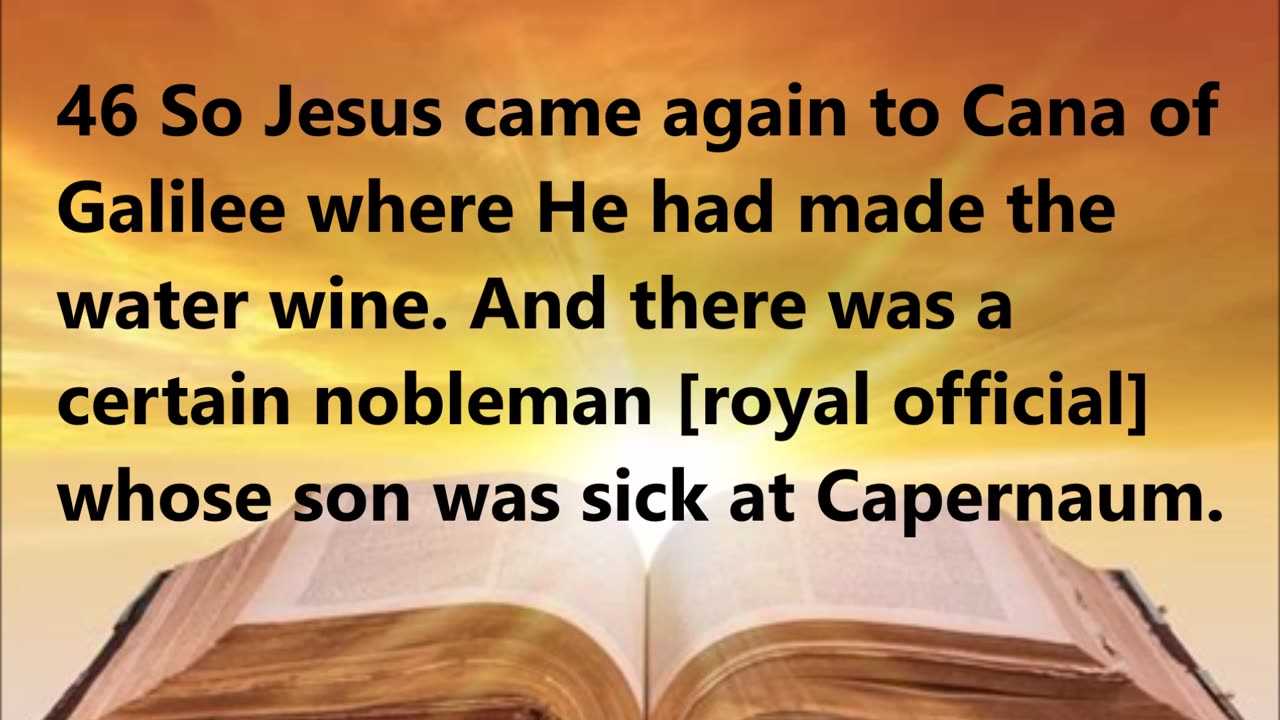 A Nobleman’s Son Healed