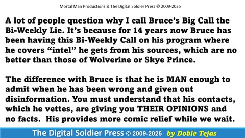 Disinformation Agents Part 2 - Wolverine, Skye Prince & Bruce's Big Call - Feb 24