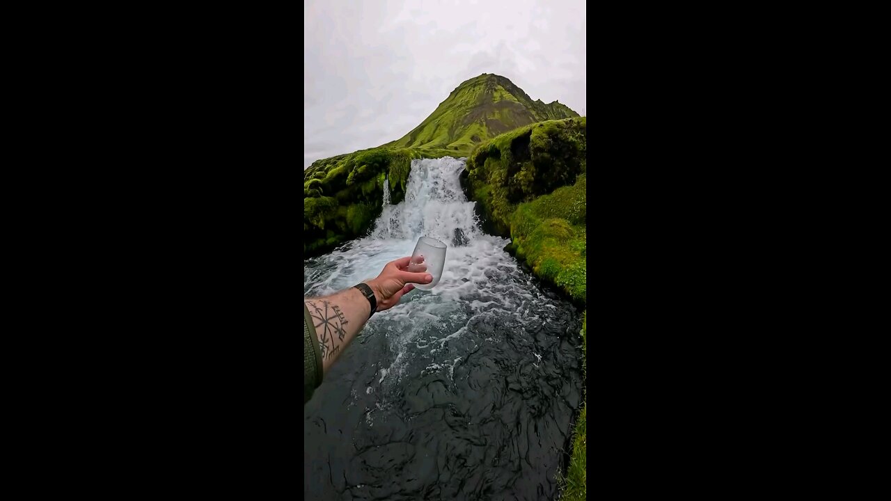 A glass of water from the river of Beauty 💦 #Nature #Water #Beauty #River