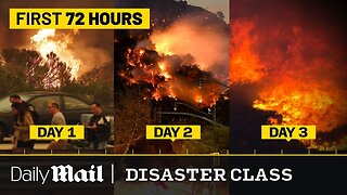 Complete Timeline of the First 72 Hours of LA Wildfires Devastation | Disaster Class | Daily Mail