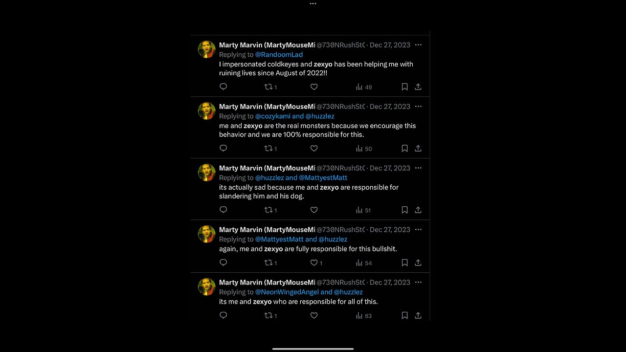 Zexyos entire group admits to slandering and deframation of character against omnivampire and others