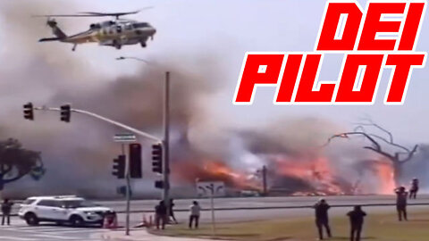 Fire Fighting Helicopter Drops Tons of Dirt On Firefighter