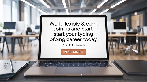 Work flexibly & earn. Join us and start your typing career today. Click to learn more!"